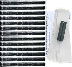 Winn Grips Winn Dri-Tac Dark-Grey 13-pc Grip Kit -Golf Accessories Sales Store 7DT DG Pack XL min