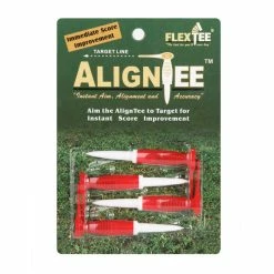 FlexTee AlignTee Flexible Golf Tees - Pack Of 4