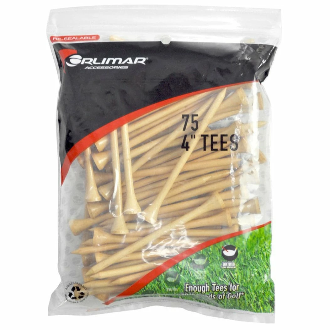 Orlimar 4-Inch Natural Golf Tees 75-Pack 3 Orlimar 4-Inch Natural Golf Tees 75-Pack