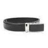 Tour Gear Golf Tour Gear Custom Fit Ratchet Belt Black With Satin Black & Silver Buckle