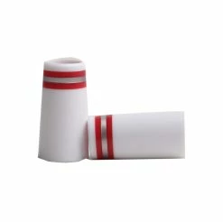 7/8" Three Ring Iron Ferrules White (10-Pack)