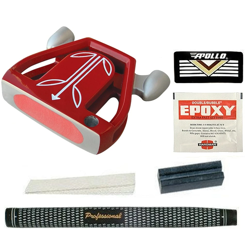 T-7 Twin Engine Red Mallet Putter Component Kit 3 T-7 Twin Engine Red Mallet Putter Component Kit
