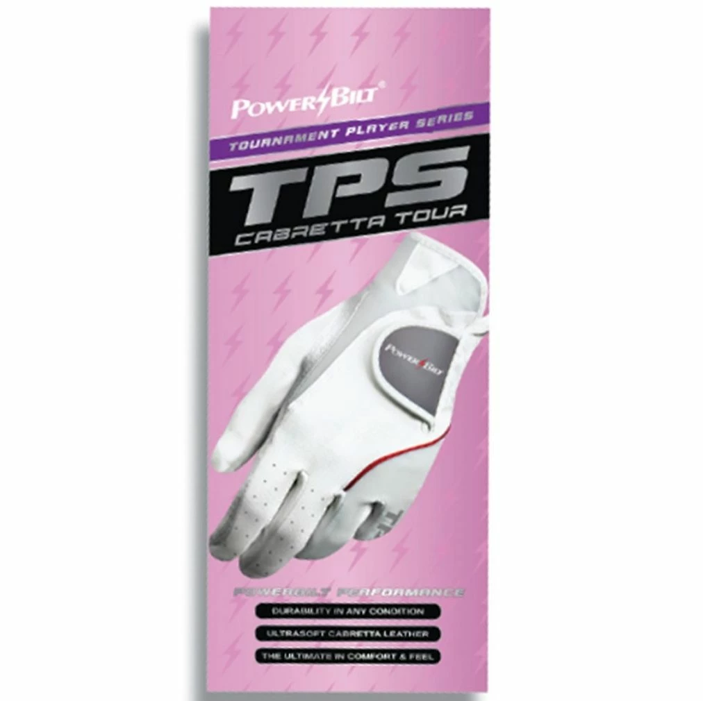 PowerBilt Golf Powerbilt TPS Cabretta Golf Glove Ladies, Right Hand Player 4 PowerBilt Golf Powerbilt TPS Cabretta Golf Glove Ladies, Right Hand Player - Image 2