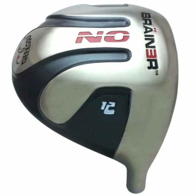 Geek Golf No Brainer Titanium Driver Head Grey 3 Geek Golf No Brainer Titanium Driver Head Grey