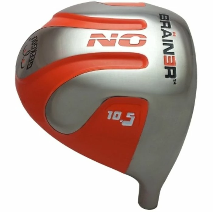 Geek Golf No Brainer Titanium Driver Head Orange 3 Geek Golf No Brainer Titanium Driver Head Orange