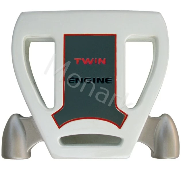 T-7 Twin Engine White Mallet Putter Head 6 T-7 Twin Engine White Mallet Putter Head - Image 4